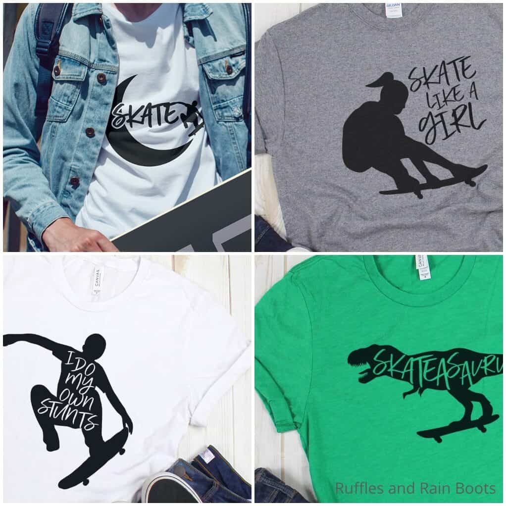 photo collage of skateboarder svg bundle set (1)