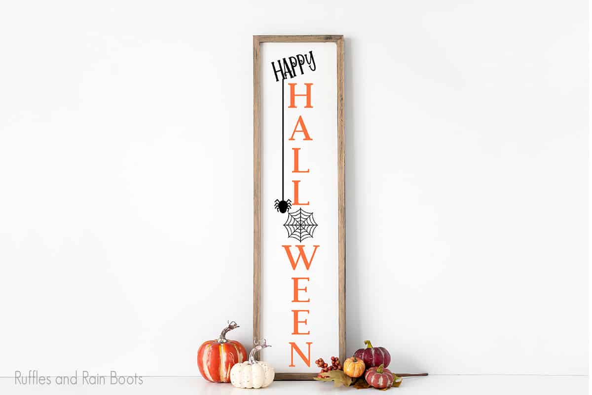 Happy Halloween Vertical Sign