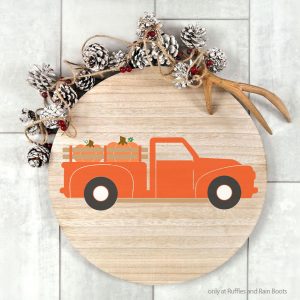 Get This Vintage Fall Farm Truck SVG for Fun Fall Crafts!