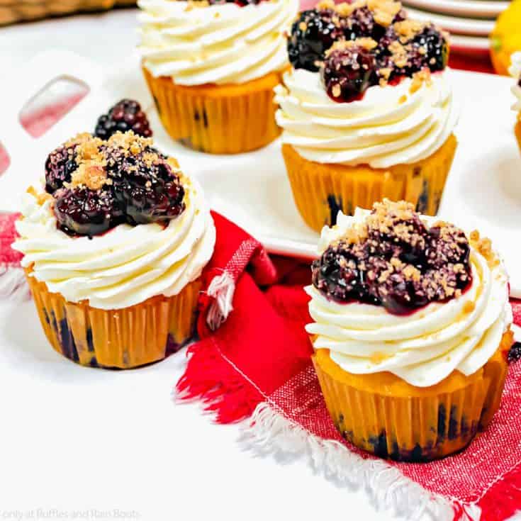 easy blackberry lemon cupcake recipe