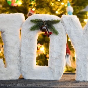 diy giant fur letters