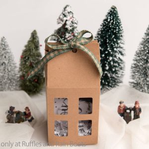 cut file for christmas gift box house