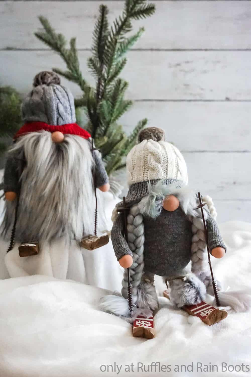 holiday farmhouse gnomes made from socks