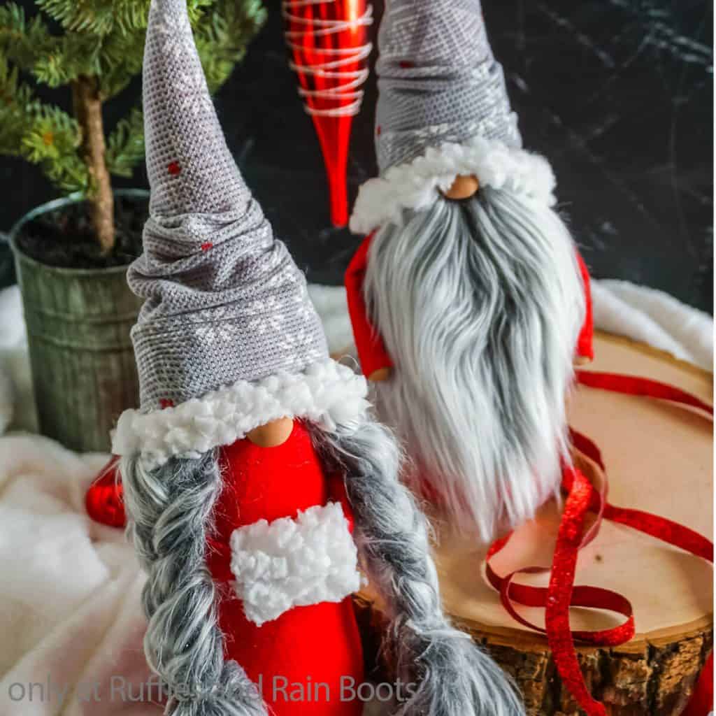 scandinavian gnome christmas sewn gnome