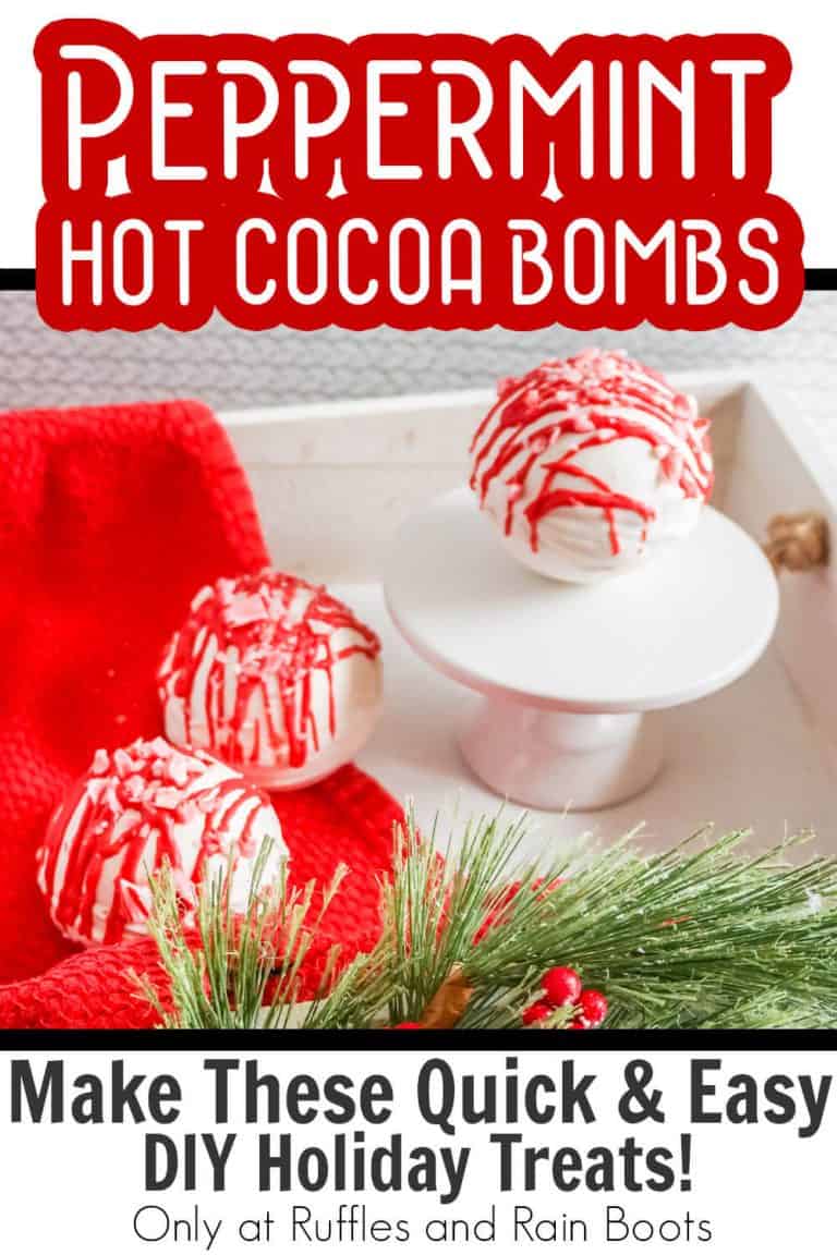 These Peppermint Hot Cocoa Bombs are So Easy and Fun to Make!
