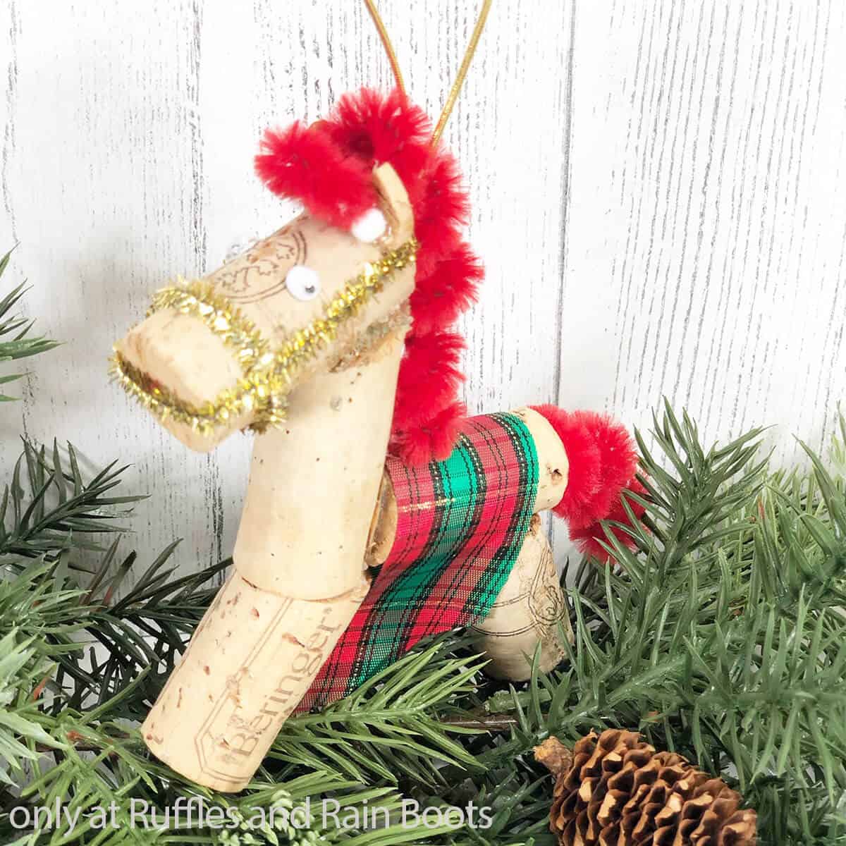 christmas ornament horse