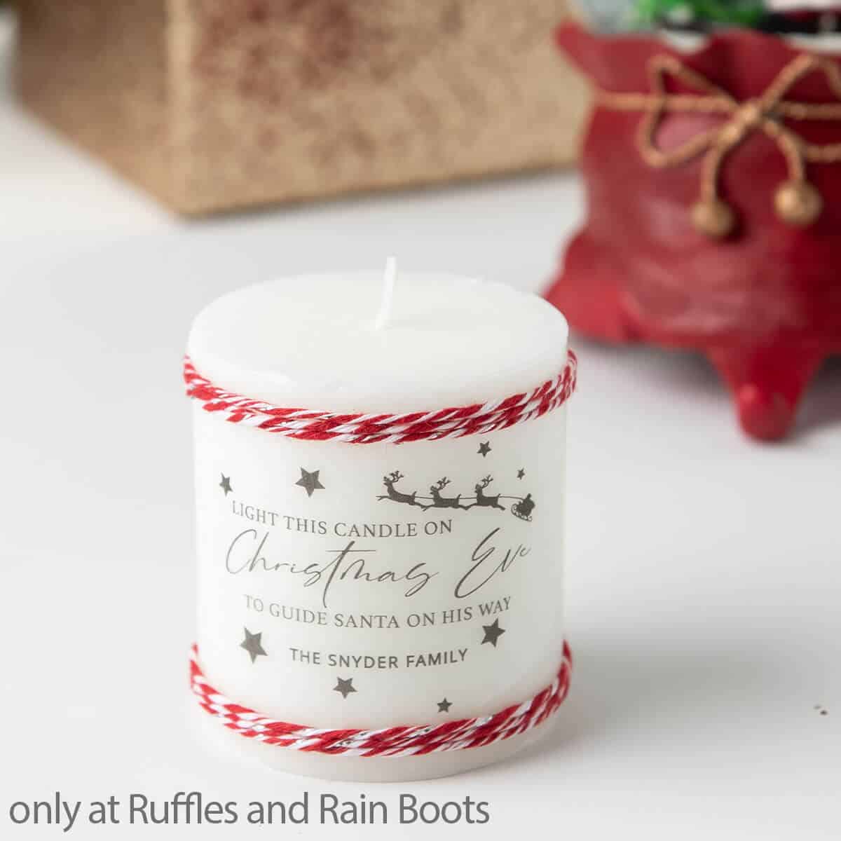 DIY Christmas Eve Candle Craft