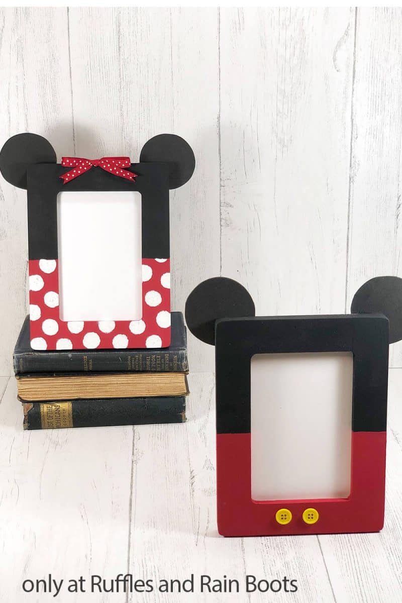Make these Adorable Mickey &amp; Minnie Frames in Minutes!