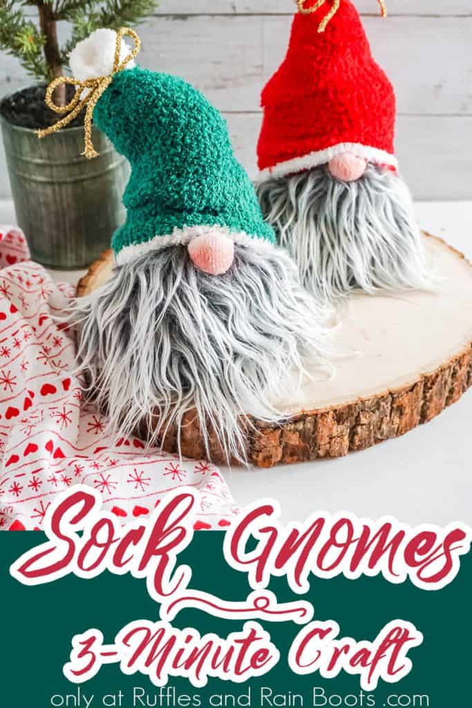 basic sock gnome tutorial with text which reads sock gnomes 3-minute craft