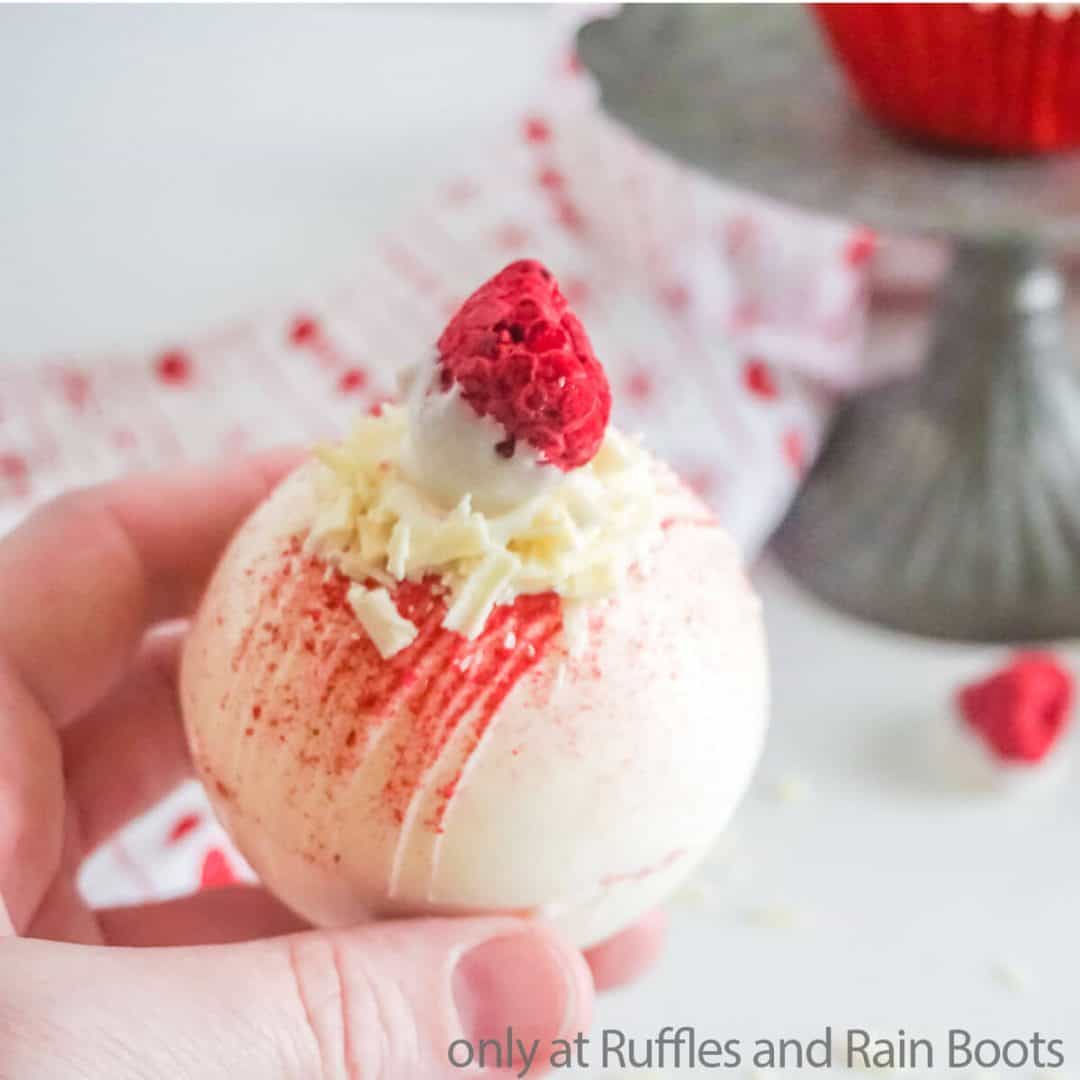 Raspberry White Chocolate Hot Cocoa Bombs Recipe