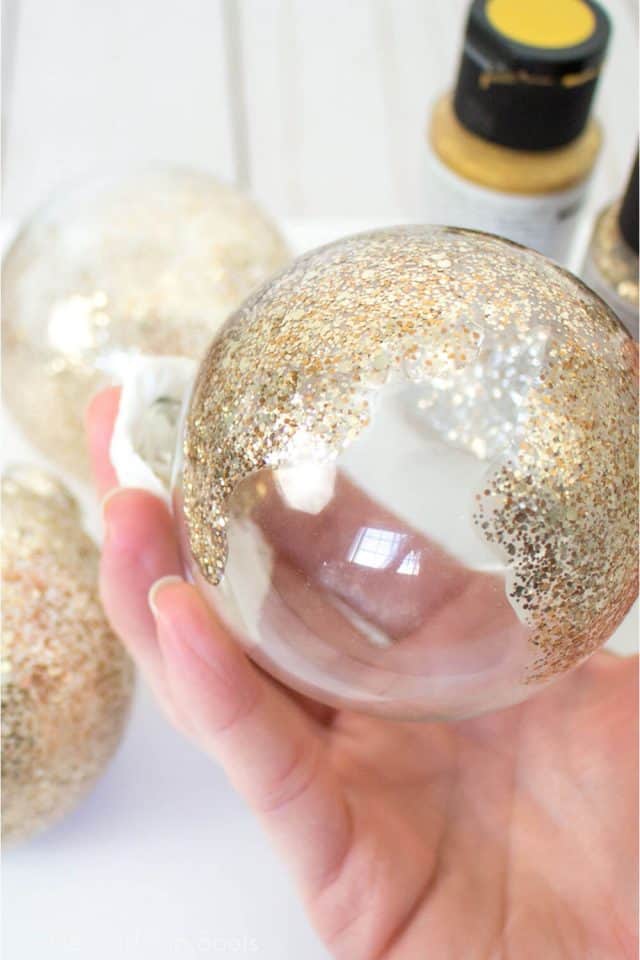 DIY Glitter Ornaments Cricut Craft are an Easy DIY Christmas Ornament