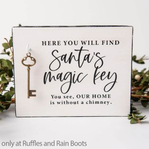 Make This Easy Santa’s Magic Key Sign Cricut Craft for Christmas