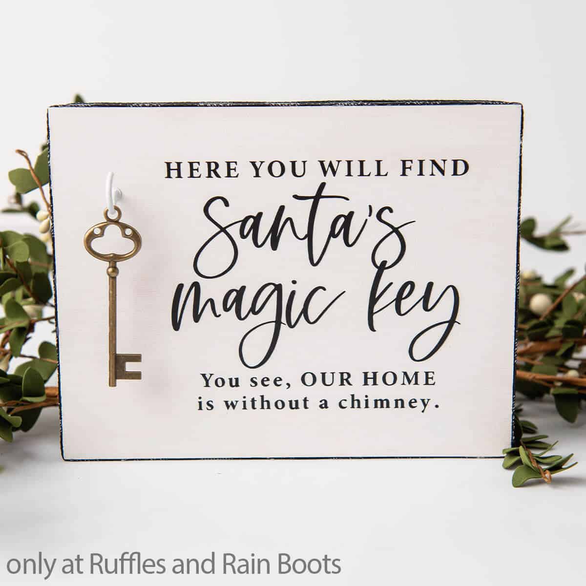 santa's magic key christmas cricut craft