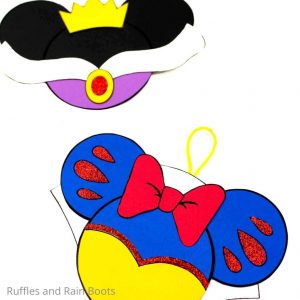 Evil Queen and Snow White Ornaments are a Fun Kids Paper Craft!