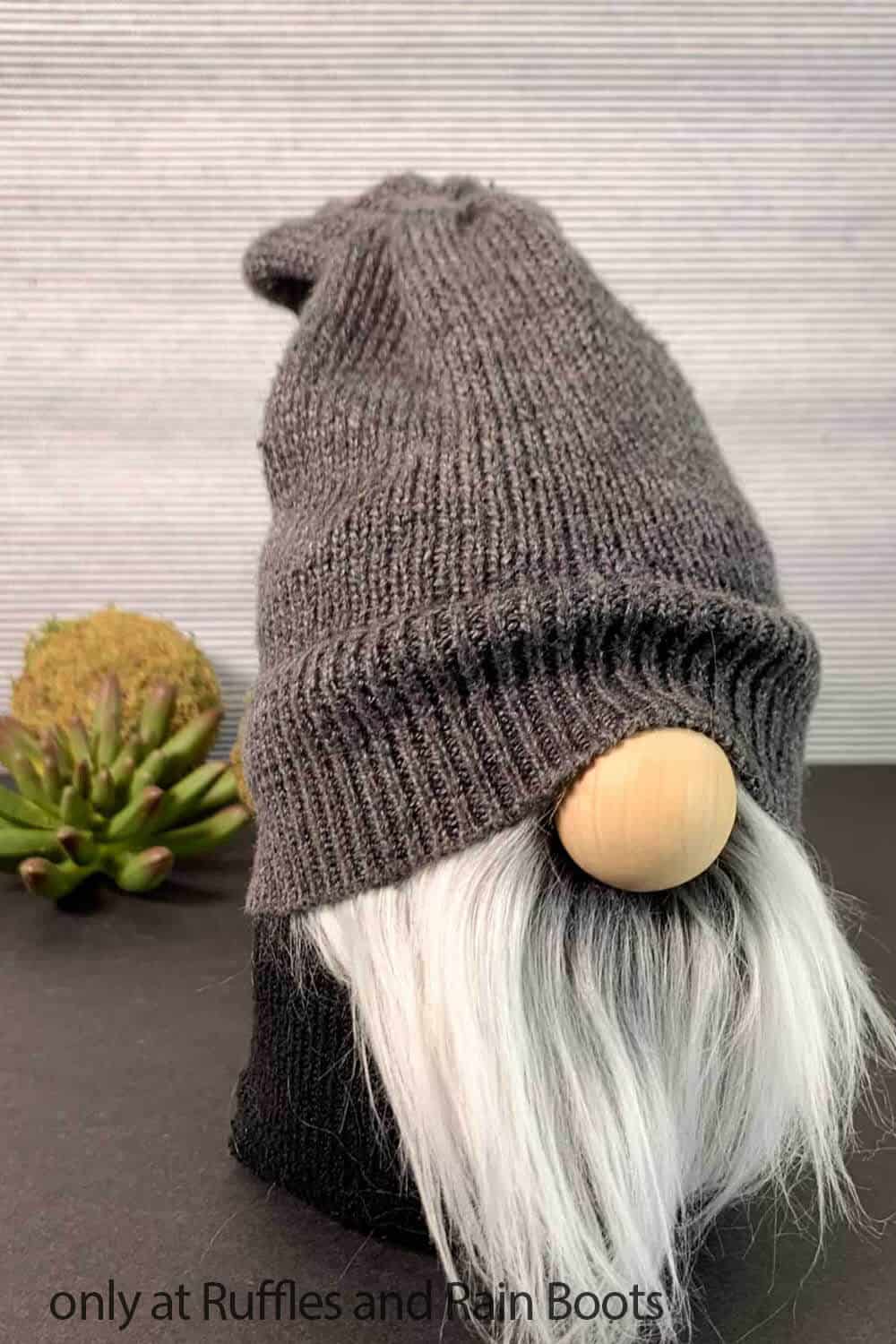 stable bodied gnome with a sweater hat