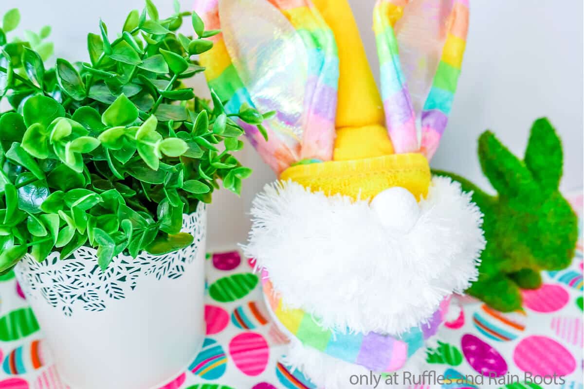 bunny easter gnome dollar tree craft