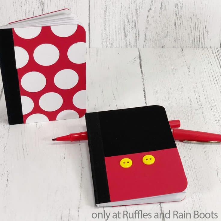 diy mickey notebook disney craft