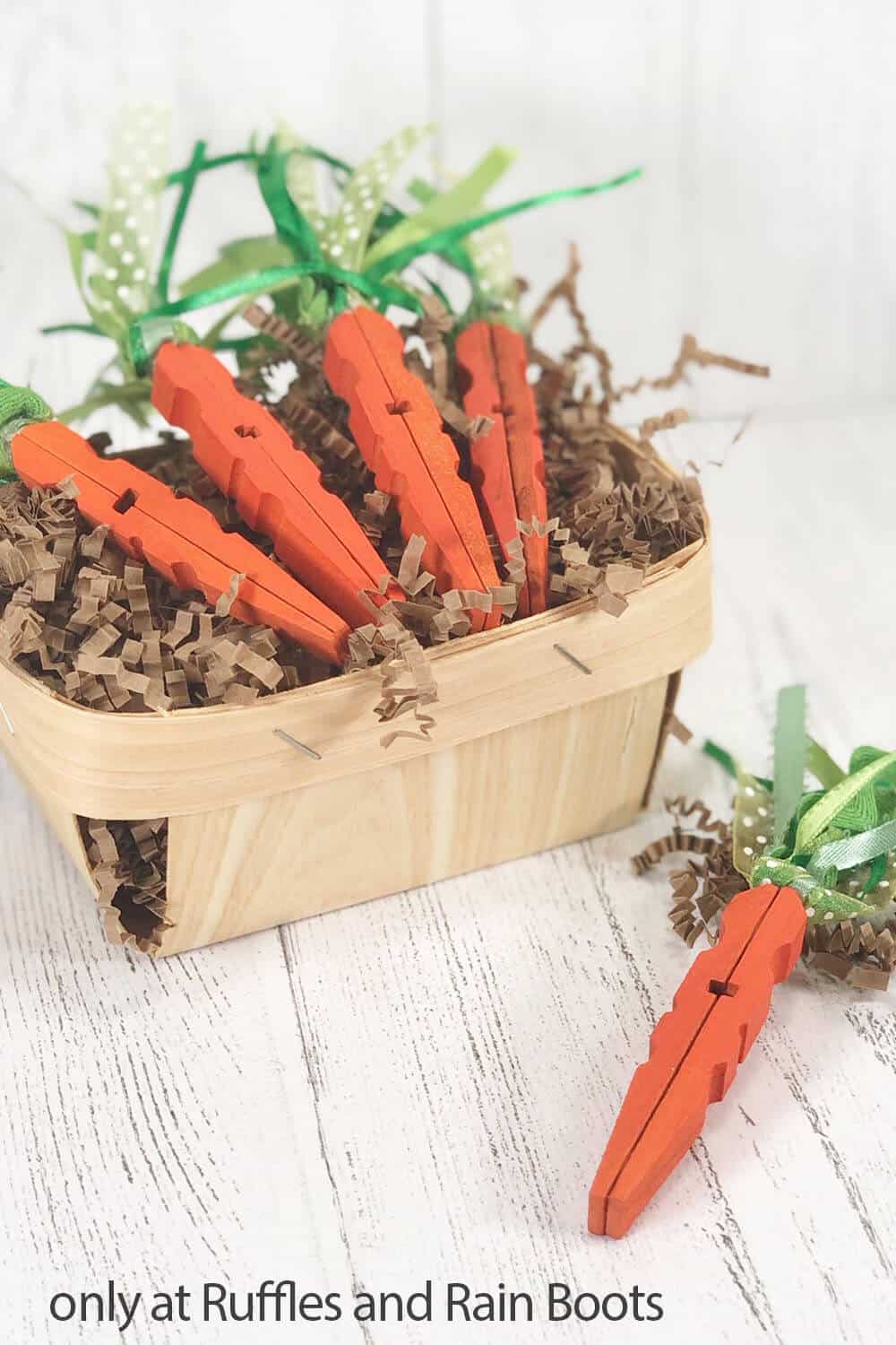 farmhouse tiered tray decor for spring DIY carrots