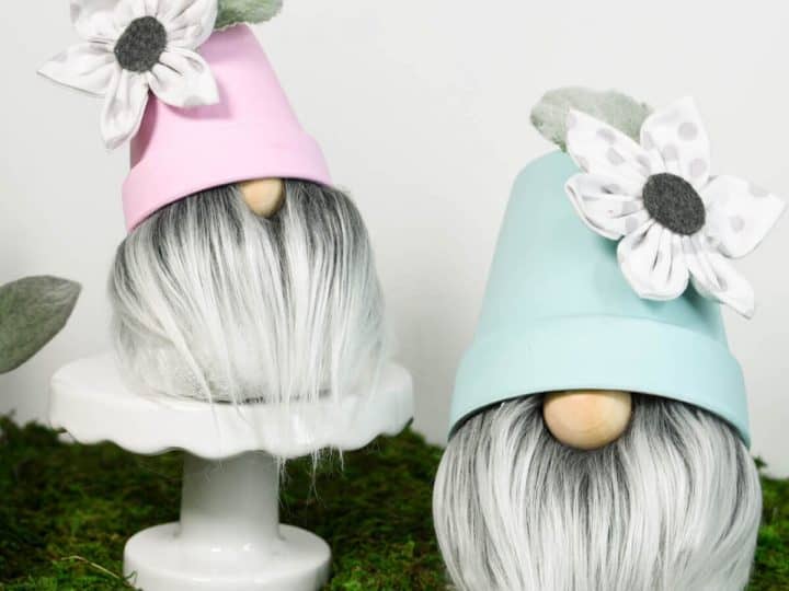 These DIY Gnomes with Flower Pots Hats Can Be Made for Any Season