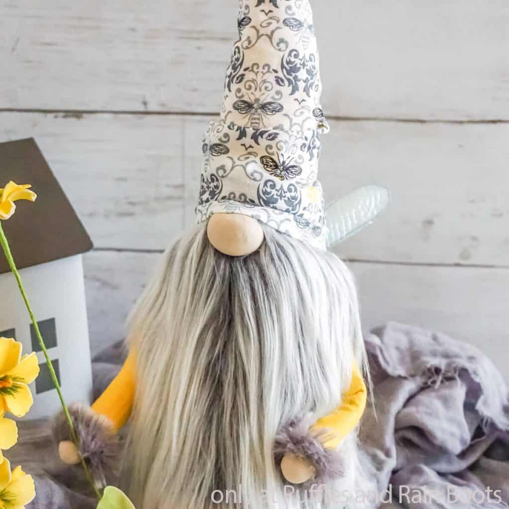 honey bee gnome sewing pattern with wings