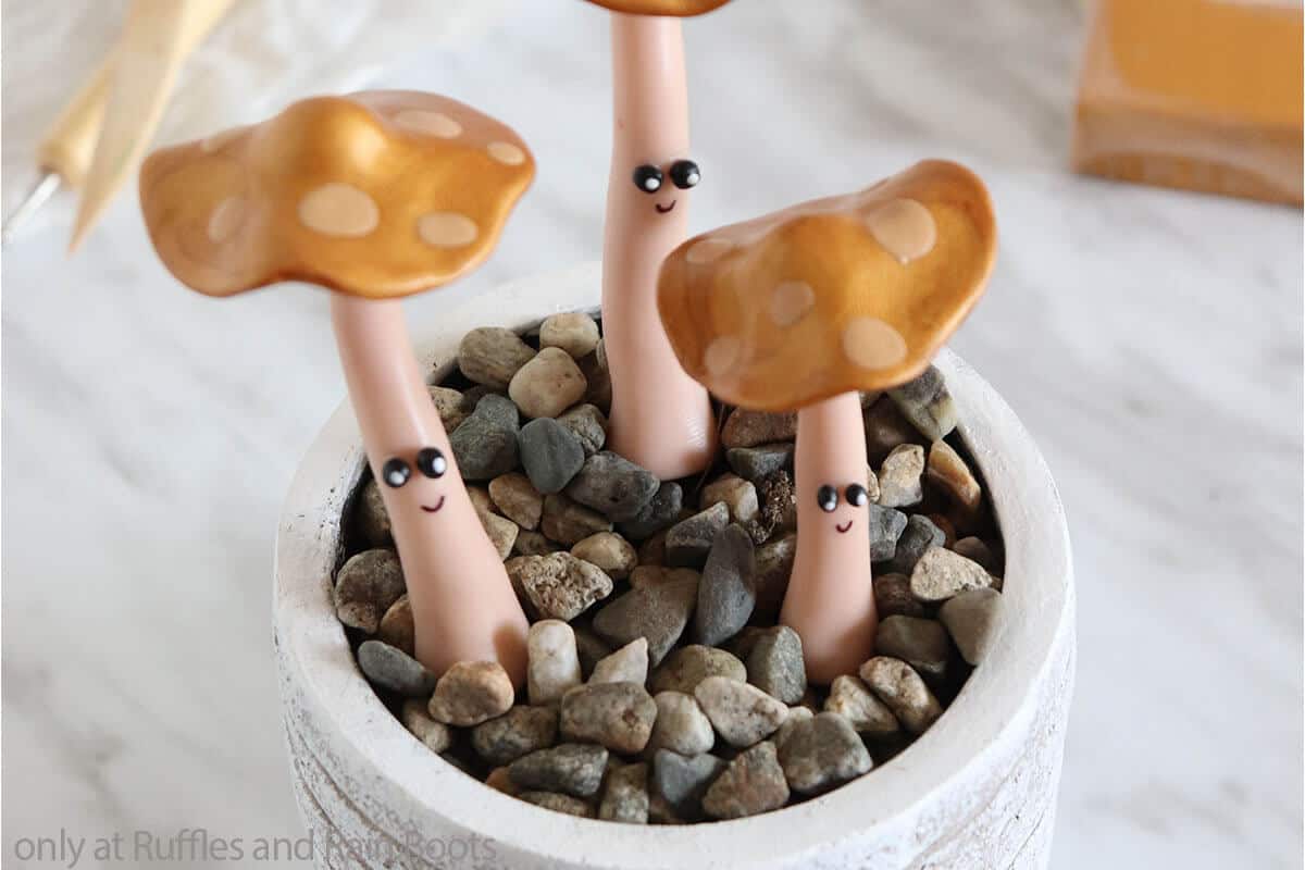 Cute Kawaii Mushroom Polymer Clay Pin