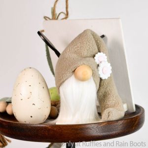 tiny tiered tray gnome no-sew gnome tutorial