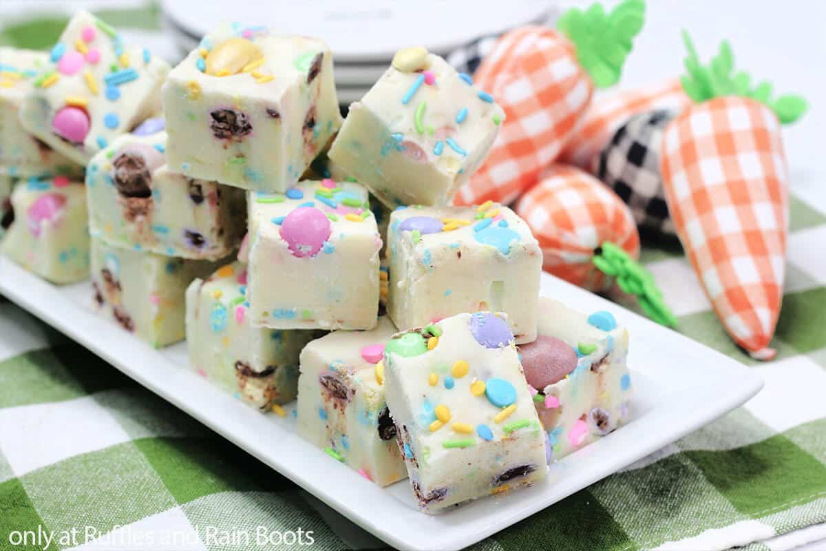M n M fudge for easter