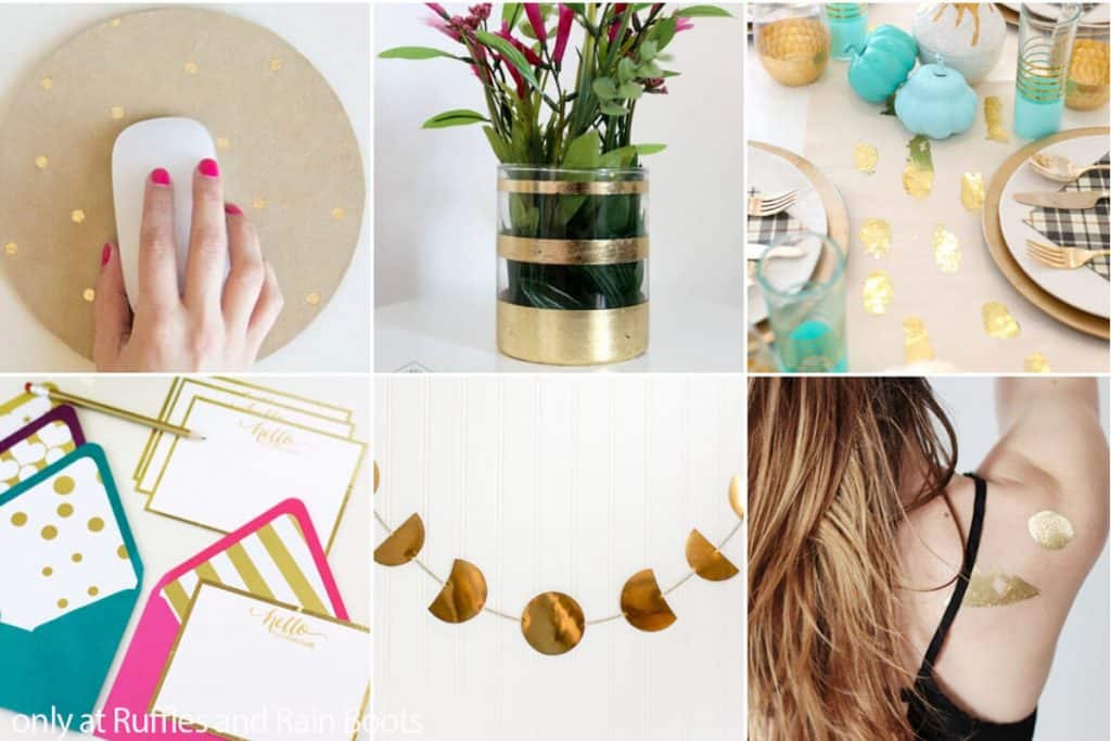 Make These Fun Gold Foil DIY Ideas to Add a Little Glitz!