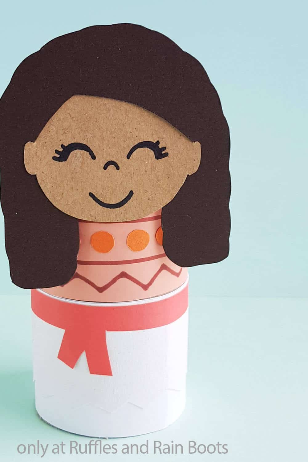 moana paper craft doll for kids