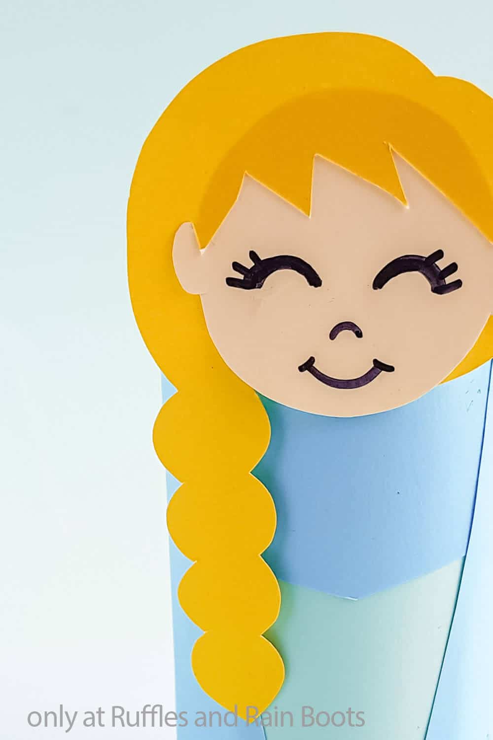 frozen princess elsa paper doll craft for kids