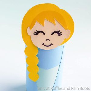 Queen Elsa Paper Roll Craft for Kids is an Easy Frozen Craft!