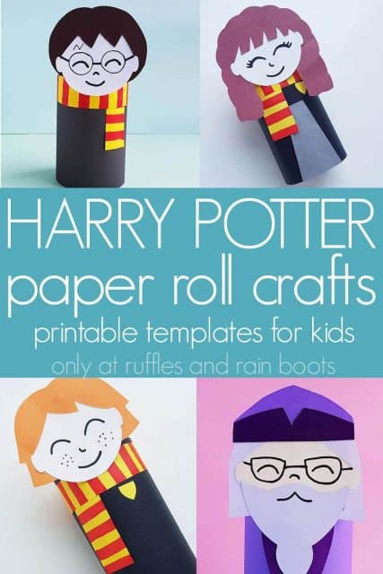 These Harry Potter Paper Roll Crafts Make Puppets or Paper Dolls