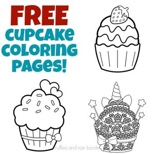 Free Cupcake Coloring Sheets