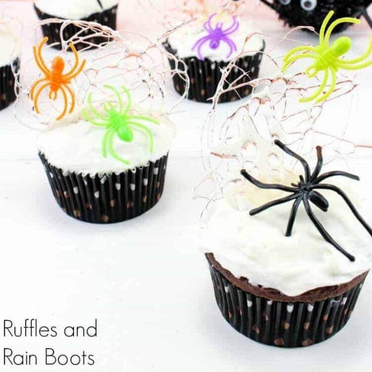 Image for Spun Sugar Spider Web Cupcakes