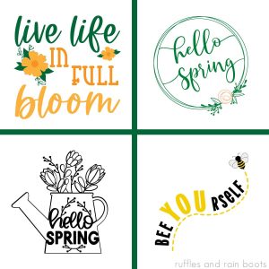 Spring SVG Free Files for Cricut and Silhouette