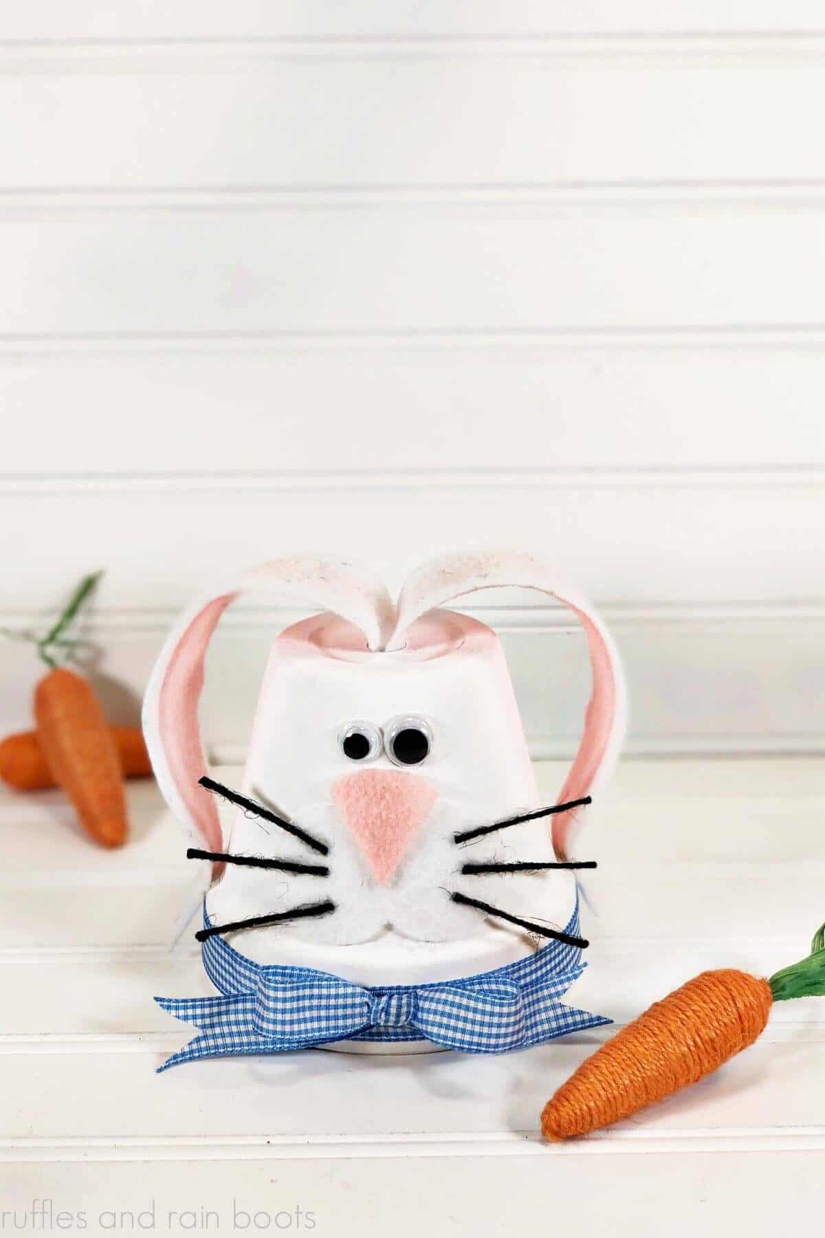 Terra Cotta Pot Bunny Craft for Kids (Too Cute) - Ruffles and Rain Boots