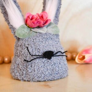 Clay Pot Bunny with a Glove Easter Craft