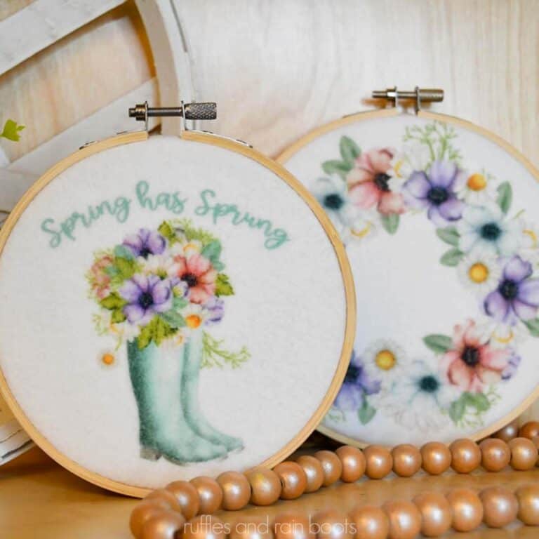 How to Sublimate Fleece with Small Details Ruffles and Rain Boots