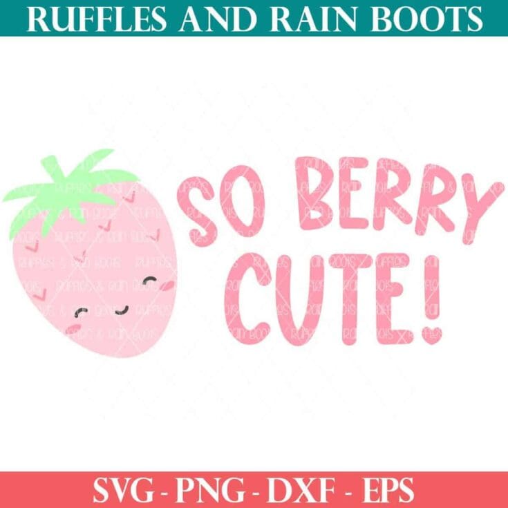 Image for So Berry Cute Free Kawaii SVG