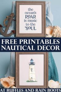 Free Nautical Printables for Decor, Cards, and Tags Ruffles and Rain Boots