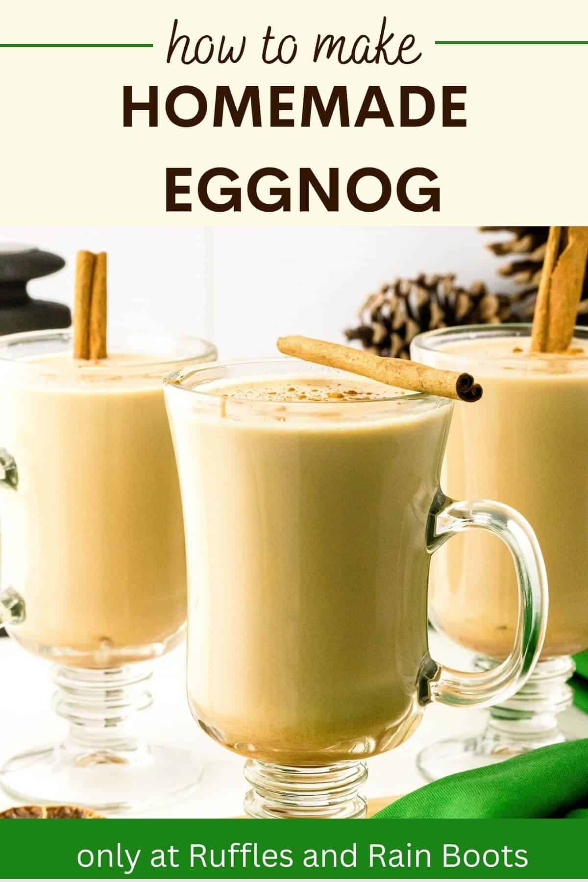 Easy Homemade Eggnog Recipe - Ruffles and Rain Boots