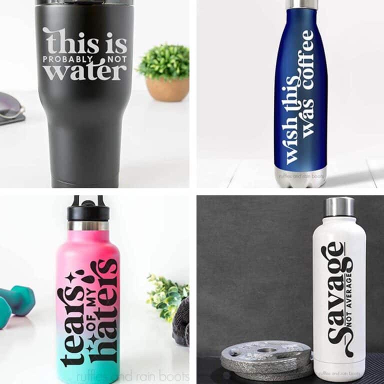 Free Funny Water Bottle SVG Bundle