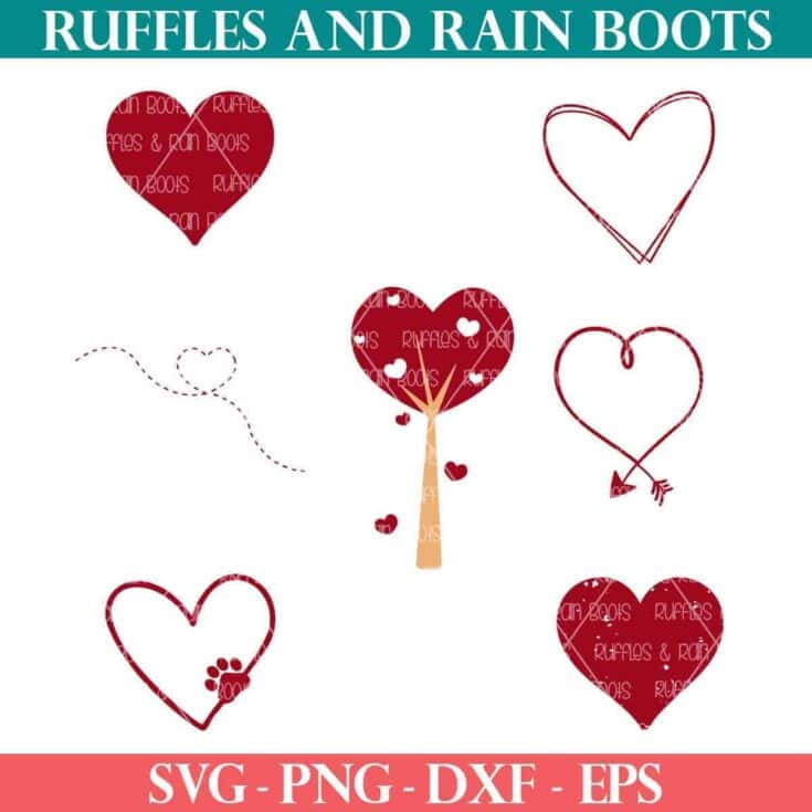Image for Free Heart SVG Bundle for Cricut, Silhouette, and More