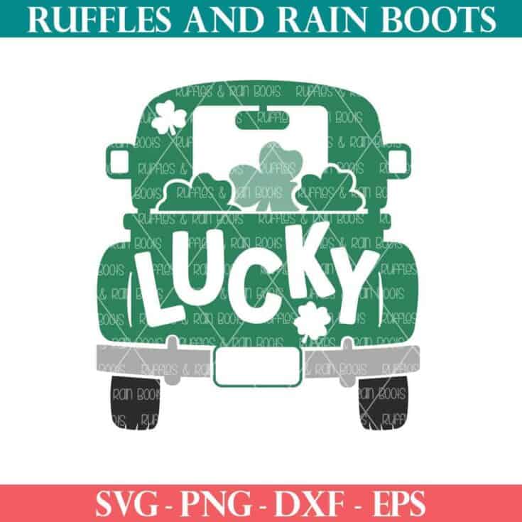 Image for Free Lucky Truck SVG – St Patrick’s Day Truck