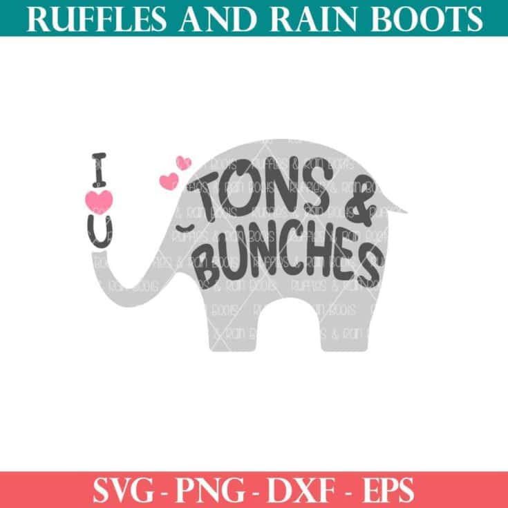 Image for Free Tons and Bunches Elephant SVG