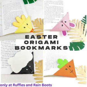 Easy Easter Paper Origami Bookmarks