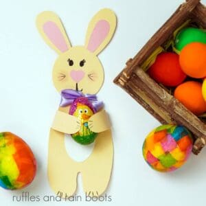 DIY Paper Bunny Candy Holder