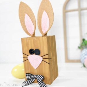 Wood Crate Bunny DIY – Dollar Tree Craft