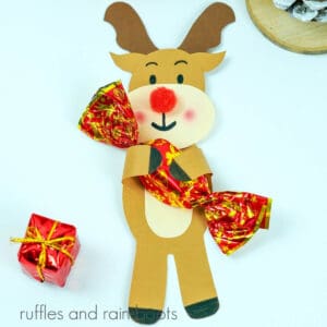 Printable Reindeer Candy Holder