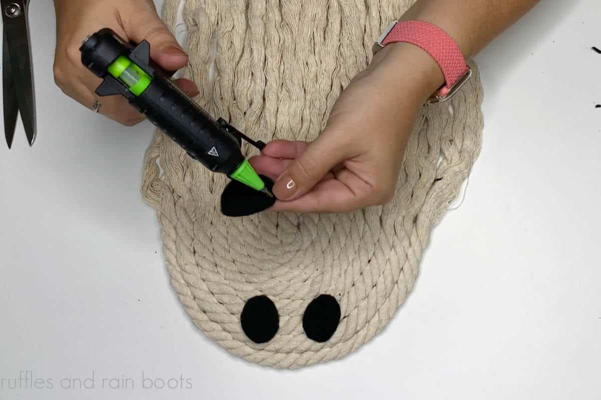 Easy Rope Ghost (DIY Macrame Ghost) - Ruffles and Rain Boots